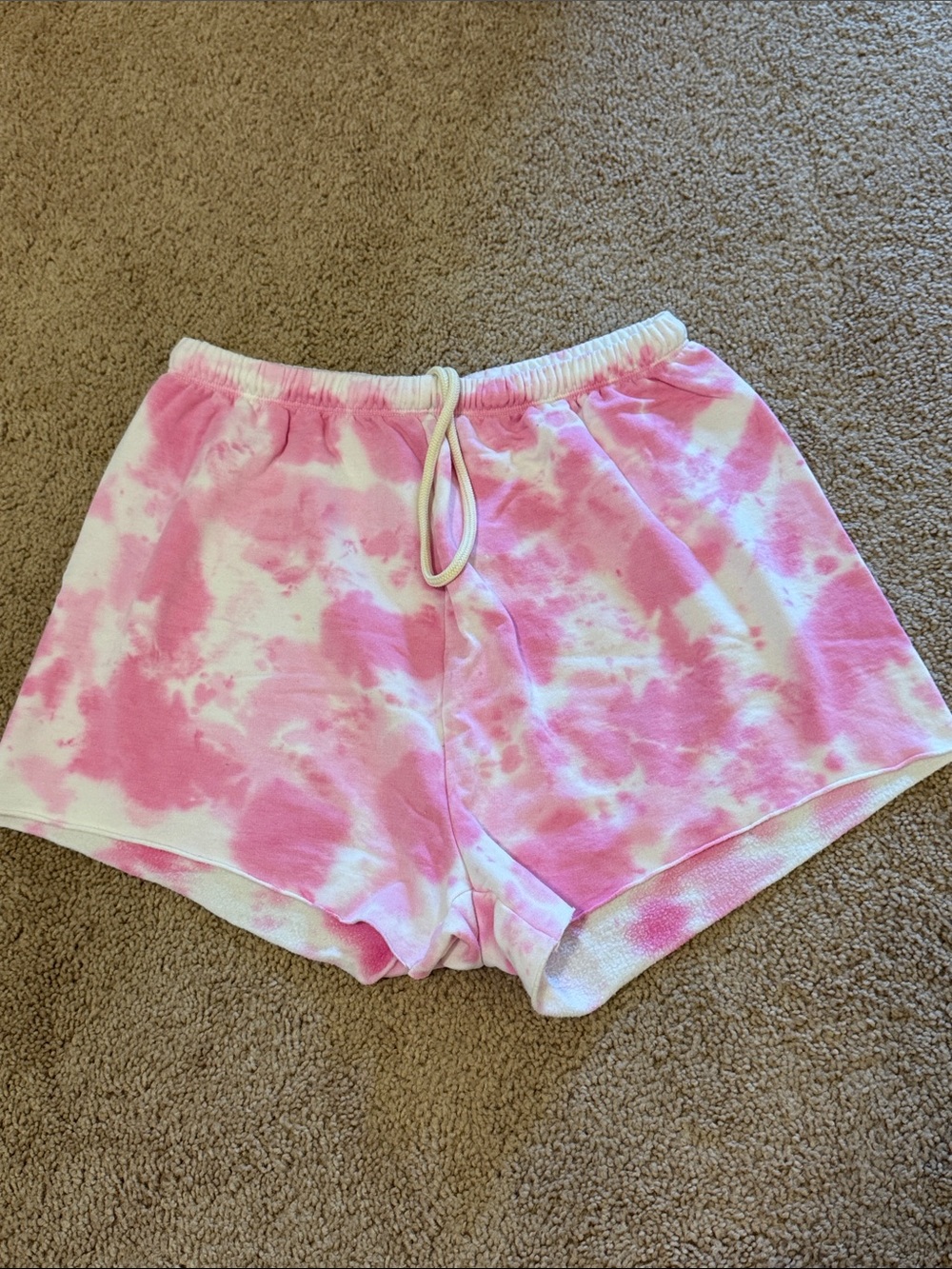 Aerie Offline OTT pink tie dye shorts